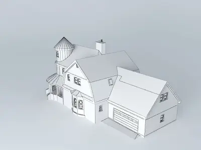 Victorian Cottage Free 3D model