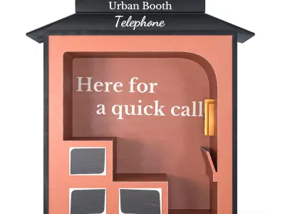 Urban Telephone 01 3D model