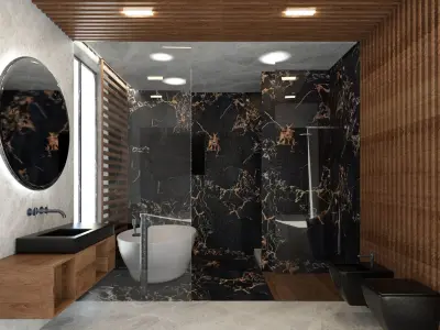 Bathroom Scene 3D Models Free - Video Timelapse in the Previews 3D model