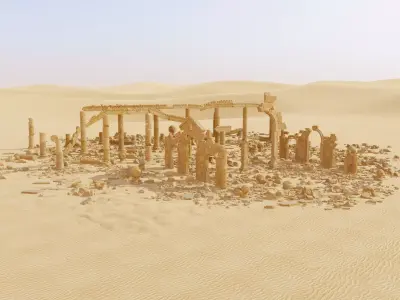 Ancient Desert Ruins M1 3D model