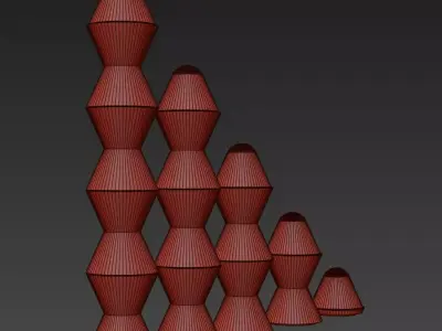 Cone x floor lamp 3D model