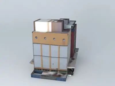 Former grain warehouse reconstructed Free 3D model
