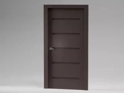 Modern Door  Interior  Exterior 3D Model Low-poly 3D model