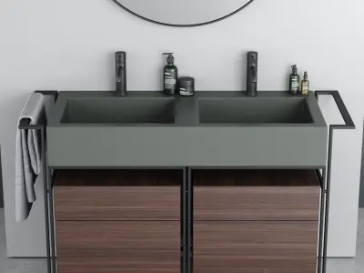 Ceramica Cielo Narciso Doppio Washbasin  3D model