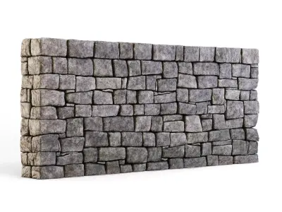 Forge Stone Wall 3D model