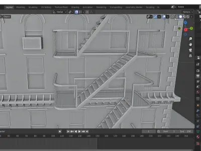 Modern Building 3D model