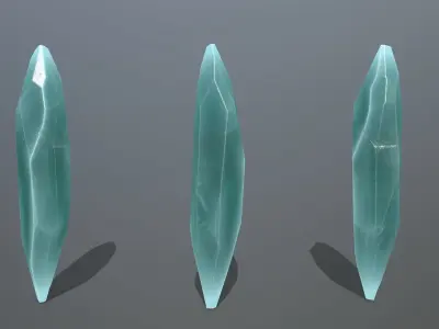 Crystal Set of crystals Low-poly 3D model