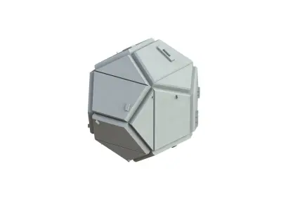 Sci Fi Object No 1897 Low Poly Low-poly 3D model