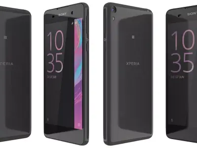 Sony Xperia E5 black 3D model