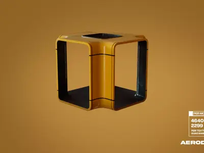 Kiosk-Modular Low-poly 3D model
