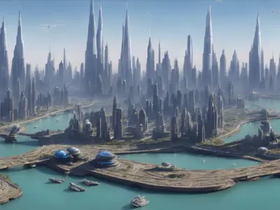 Cyberpunk City Image Collection 3D model