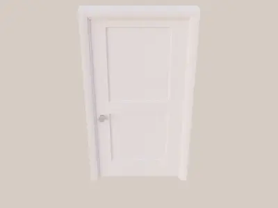 Double-Inset Interior Door 3D model