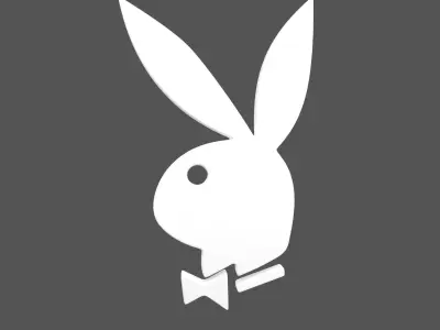 Playboy Logo v1 002 Free low-poly 3D model