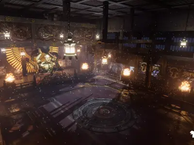 Fighting Stage Environment Low-poly 3D model