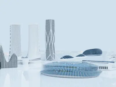 Sci-fi Architecture 3D model purchase