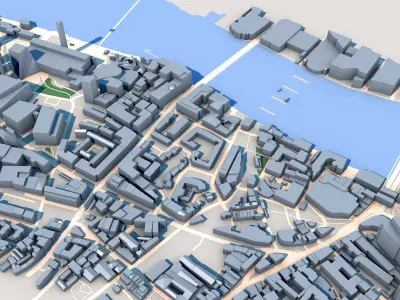 Globe Theatre London United Kingdom 3D model