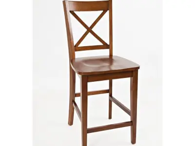 Antrim Solid Wood Counter Stool Chair 3D model