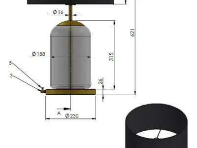 Table lamp sku 31803 by Pikartlights Free 3D model