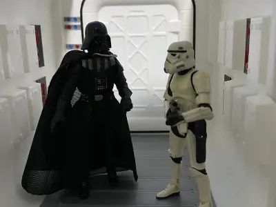 Tantive IV Diorama Star Wars Corridor for 6 inch 375 inch models 3D print model