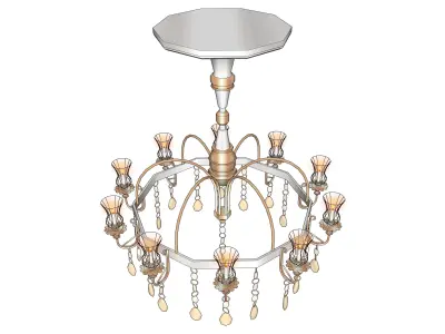 chandelier 14 3D model purchase