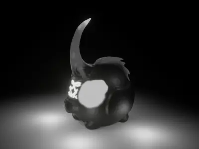 NightHorn and LightHorn Lp Low-poly 3D model