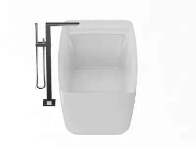 Flotation Freestanding Square Tub 3D model
