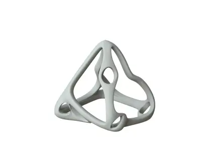 SciFi Cube Object No 59681 Low Poly Shape Low-poly 3D model
