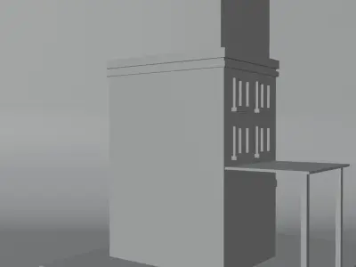 Radiant acdemy Low-poly 3D model
