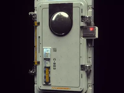 Scifi Moonbase Door 3D model