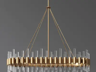 Haskell Oval Chandelier Arteriors 3D model