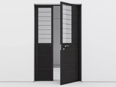 Aluminium door 84 3D model
