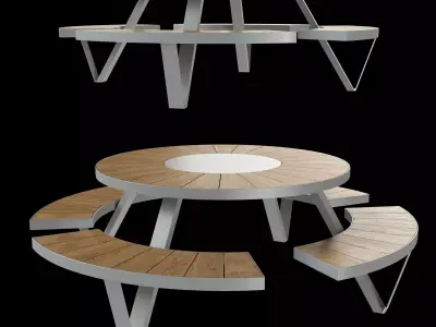 Bench PANTAGRUEL 3D model