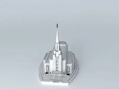 LDS.Temple Mormon Vancouver British Columbia Temple Free 3D model