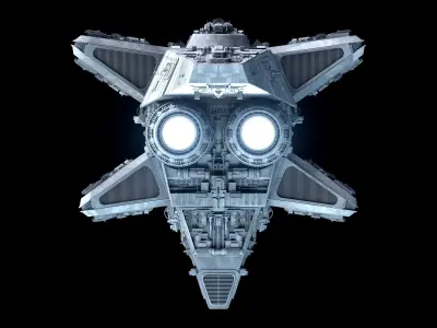 spaceship 3D model 21
