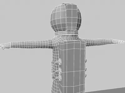 Astronaut Cartoon 3D model