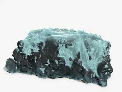 Ice Mountain Low-poly 3D model purchase