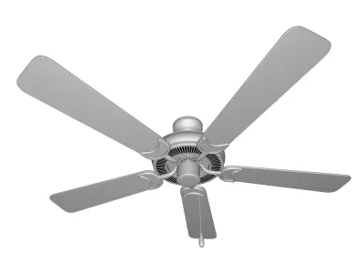 Godbey Blade Standard Ceiling Fan Pull Chain - 2 colour 3D model