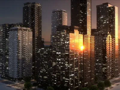 City Block Type B06 3D model