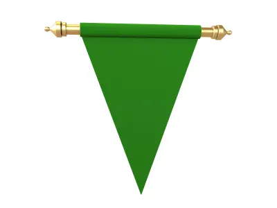 Pennant V2 005 Low-poly 3D model