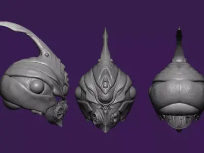 Guyver 2 helmet 3D model