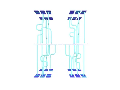 AI Generative Network Icon v1 001 Low-poly 3D model