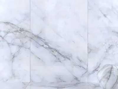 Wall Tiles Museum Crystal White 2 160x320 Set 1 Texture