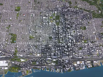 Toronto Low-poly 3D model