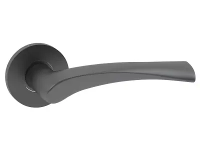 Urfic Belgravia Door Handle Matt Black 3D model