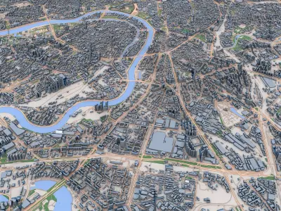 Moscow City Russia 3D model