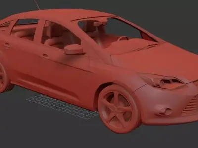 F Focus Sedan 2012 3D print model