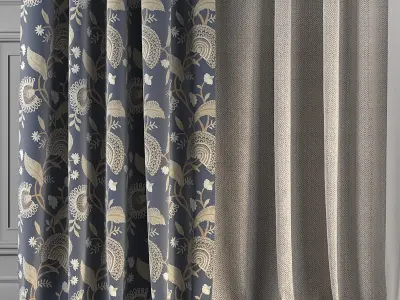 Curtain Set 210 3D model