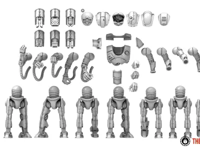 Dark Techno - Anthrobots 3D print model