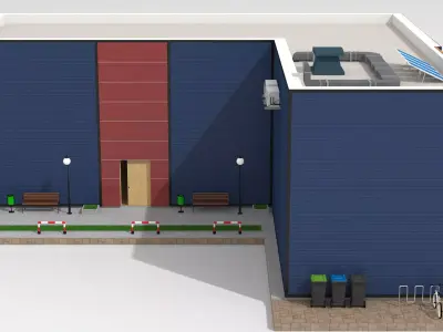 Commercial Complex Building 3D model
