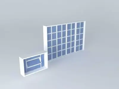janelaedson box with squares Free 3D model